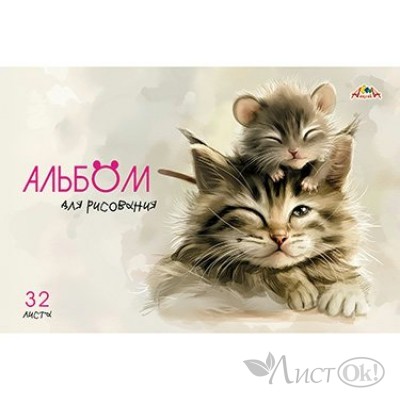 Альбом для рис. 32л. А4. цв.мел.карт.обл.