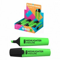 Маркер текстовый Visioline V-12 Neon, цвет чернил зеленый (в коробке-дисплее по 10 шт.) 32497 ERICH KRAUSE 
