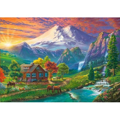 Пазлы 500 эл. ЭЛЬБРУС НА ЗАКАТЕ, Artpuzzle. Ф500-3897 Рыжий кот 