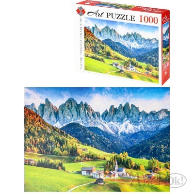Пазлы 1000 эл. ИТАЛИЯ ДЕРЕВНЯ САНТА-МАГДАЛЕНА, Artpuzzle. ШТК1000-0570 Рыжий кот 