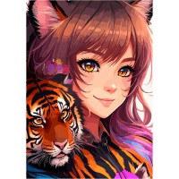 Алмазная мозайка 17х22 см, с подр., с полным заполн. (20цв) 