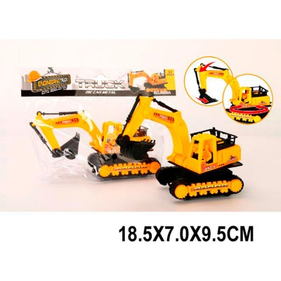 Игрушка инерционная Экскаватор 18,5см 3368A в пакете 2166744 Tongde 