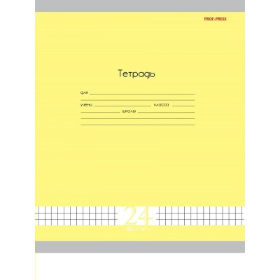 Тетрадь 24 л. клетка А5 