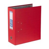 Папка-рег. 125 мм. Classic A4 арочный механ. обложка из PVC покрытия, лён красный 251543 EXPERT COMPLETE 