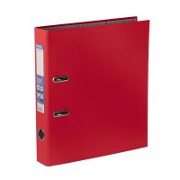 Папка-рег. 50 мм. Classic A4 арочный механ. обложка из PVC покрытия, лён красный 25184 EXPERT COMPLETE 