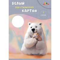 Картон белый А4. 7л. двухст.мелов.  