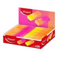 Ластик NEON яркие неоновые цвета, в дисплее 121901 Maped 