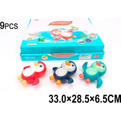 Игрушка заводная для ванной Пингвин 10см 555, 2079353 Tongde 