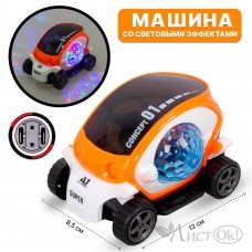 Игрушка на батарейках Машина 12,5см на бат. СВЕТ 8899-128 в коробке 2085429 Tongde 