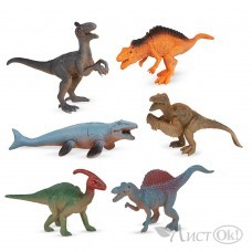 Набор динозавров DINO WORLD 6 фигурок 88-24A  в пакете 2346682 Tongde 