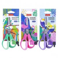 Ножницы детские 14см -Ergo soft- ассорти,  в инд.упак.с европодвесом CS_072036 Hatber 