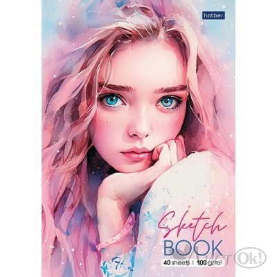 Скетчбук А5 40л отрывная склейка 