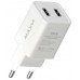 Сетевые зарядное устройство (A202) 2 USB, 2A белое, универсальный сетевой адаптер 122487 Maxvi 