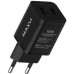 Сетевые зарядное устройство (A202) 2 USB, 2A черное, универсальный сетевой адаптер 122488 Maxvi 