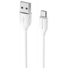 Кабель (BX19) micro USB 1м, белый 111538 Borofone 