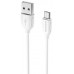 Кабель (BX19) micro USB 1м, белый 111538 Borofone 