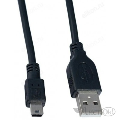 Кабель (U4301) mini USB черный, 1 м 113902 Perfeo 