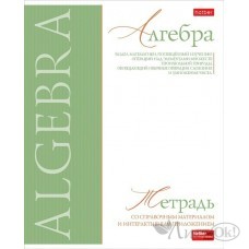 Тетрадь предм. А5 48л, кл., скр. -Буквица- АЛГЕБРА С интерактивн.справочн.инф. мат ламин,тиснение 48Т5лтВd1_33107 Hatber 