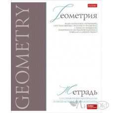 Тетрадь предм. А5 48л, кл., скр. -Буквица- ГЕОМЕТРИЯ С интерактивн.справочн.инф. мат ламин,тиснение 48Т5лтВd1_33108 Hatber 