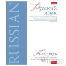 Тетрадь предм. А5 48л, ЛИНИЯ скр. -Буквица- РУССКИЙ ЯЗЫК С интерактивн.справочн.инф. 48Т5лтВd2_33118 Hatber 