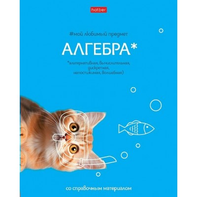 Тетрадь предм. А5 48л, кл., скр. -Мой любимый предмет- АЛГЕБРА С интерактивн.справочн.инф. 48Т5лВd1_33135 Hatber 