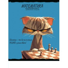 Тетрадь предм. А5 48л, кл., скр. МАТЕМАТИКА «ПРО ХВОСТ» стандарт, тисн холст 48-2480 Проф-Пресс 