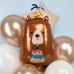 Шарик возд. фольга (31''/79 см) Фигура, Мишка с тортом, 1 шт. 24001 Falali 