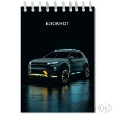 Блокнот А6 48л клетка на гребне 