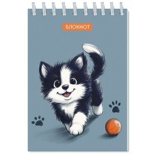 Блокнот А6 48л клетка на гребне 