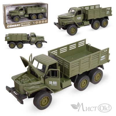Машинка инерц. военная 17,5см ЗВУК,СВЕТ 022AD-1 в коробке 2393550 Tongde 