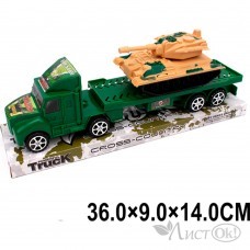 Игрушка Автовоз инерционный 36см с танком 1888-1 2102279 Tongde 