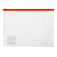 Папка на молнии zip-lock A4 120 мкм песок . красный замок Classic EC21121004 EXPERT COMPLETE 