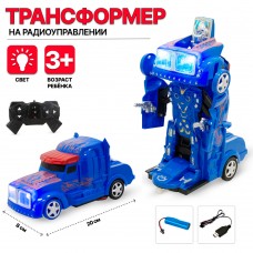 Игрушка на упр. Машина-Робот 20см USB СВЕТ 6функций JS023A в коробке 2318570 Tongde 