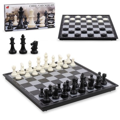 Игра 2в1 Шахматы, Шашки /магнитная/ 2214-BC в коробке 2400730 Tongde 