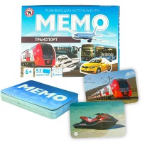 Игра карточная Мемо «Транспорт» 52 карточки 04751 Русский стиль 
