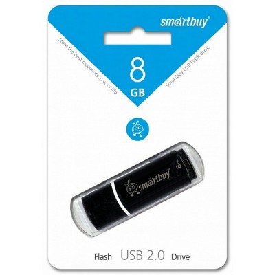 Флешка USB накопитель  8 Gb Crown Black 44886 SmartBuy 
