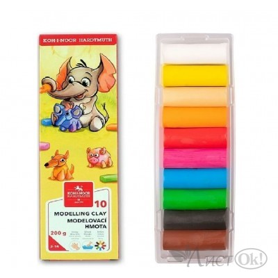 Пластилин 10цв. 