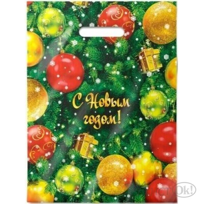 Пакет с прорубной ручкой 30х40см 