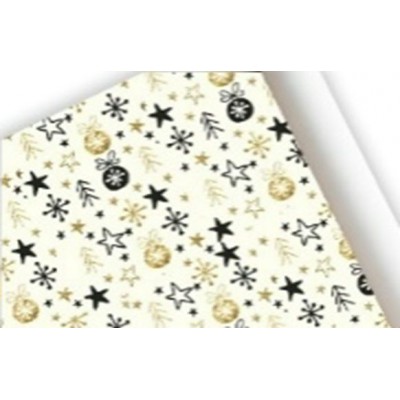 Бумага упаковочная 70х100см «Ёлочные шары» 1шт. УБН-033 