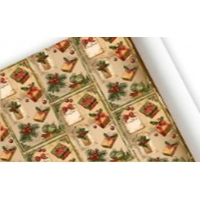 Бумага упаковочная 70х100см «Подарки» 1шт. УБН-033 