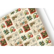 Бумага упаковочная 70х100см «Новогодние украшения» 1шт. УБН-033 
