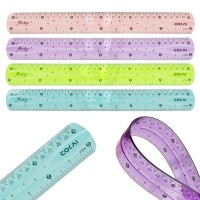 Линейка 30см, гибкая, ПВХ,  Линейка 30см, гибкая, ПВХ,