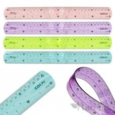 Линейка 30см, гибкая, ПВХ, 