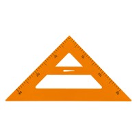 Треугольник для школьной доски, 45°, 35*35см, пластик 2573-1 Треугольник для школьной доски, 45°, 35*35см, пластик 2573-1