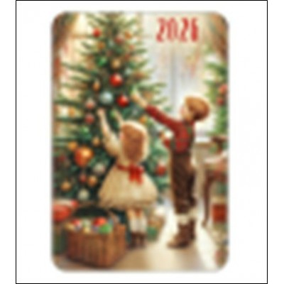 Календарь карманный на 2026 год. 91х62мм, УФ-лак глянцевый 30000795 Империя поздравлений 