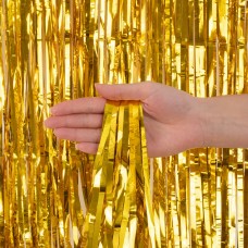 Занавес из дождика 1*2м Золото, Металлик, 100-200, 6014371 Волна веселья 