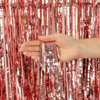 Занавес из дождика 1*2м Розовое Золото, Металлик, 100-200, 6014372 Волна веселья 