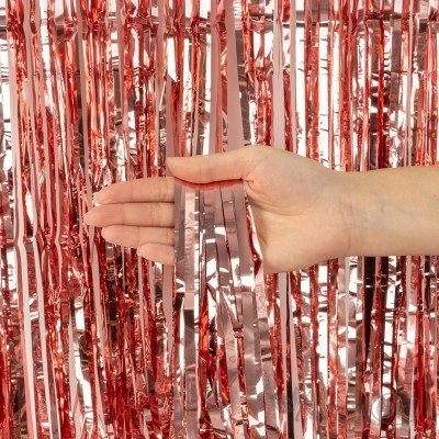 Занавес из дождика 1*2м Розовое Золото, Металлик, 100-200, 6014372 Волна веселья 