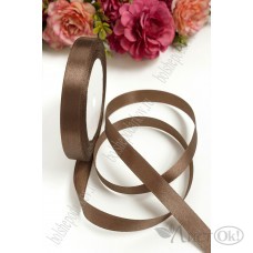 Лента атласная 1,2 см*25 ярд SF-1360, коричневый №030, 111-92 