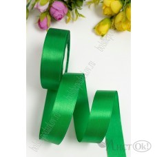 Лента атласная 2,5 см*25 ярд SF-1357, зеленый  №019, 113-4 